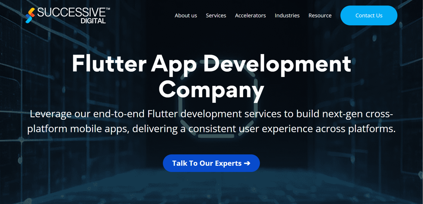 Successive Digital screenshot - 10 beste bedrijven voor Flutter-appontwikkeling beoordeeld in 2026