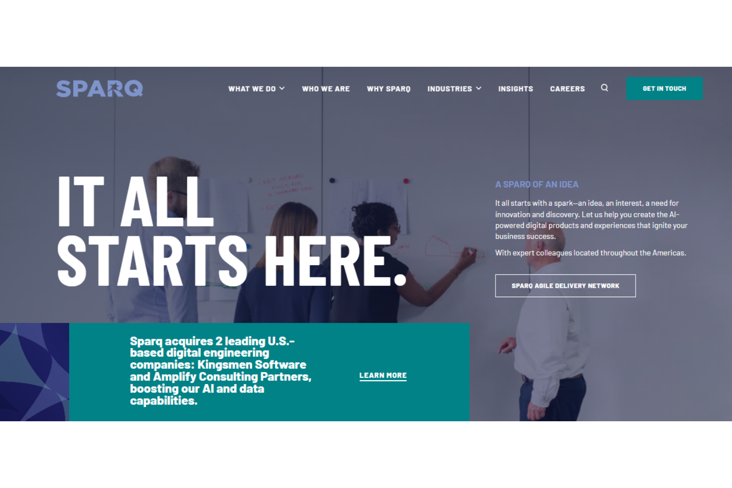Sparq screenshot - 10 beste nearshore-softwareontwikkelingsbedrijven in 2026