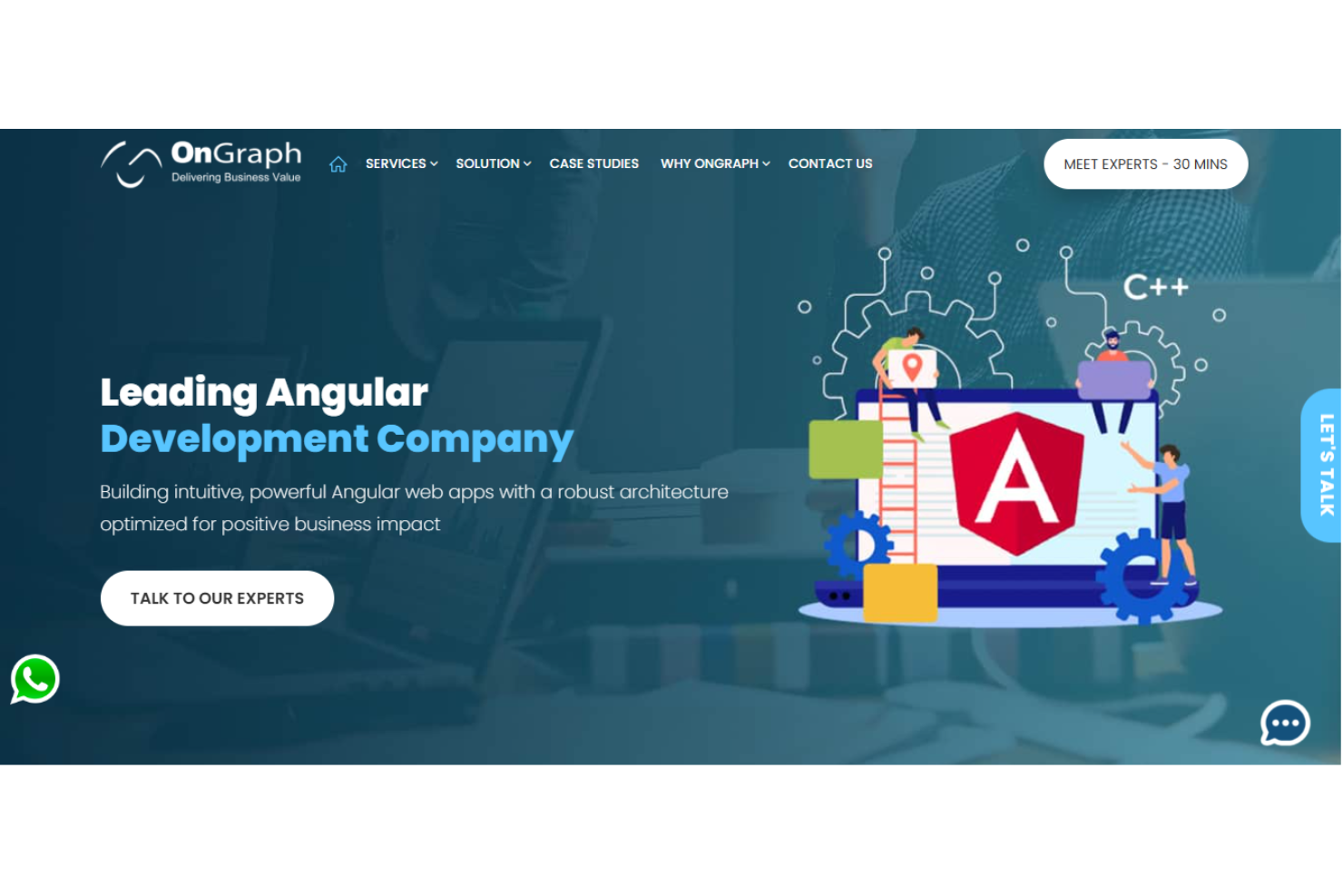 OnGraph screenshot - 10 Beste Angular-ontwikkelingsdiensten in 2026