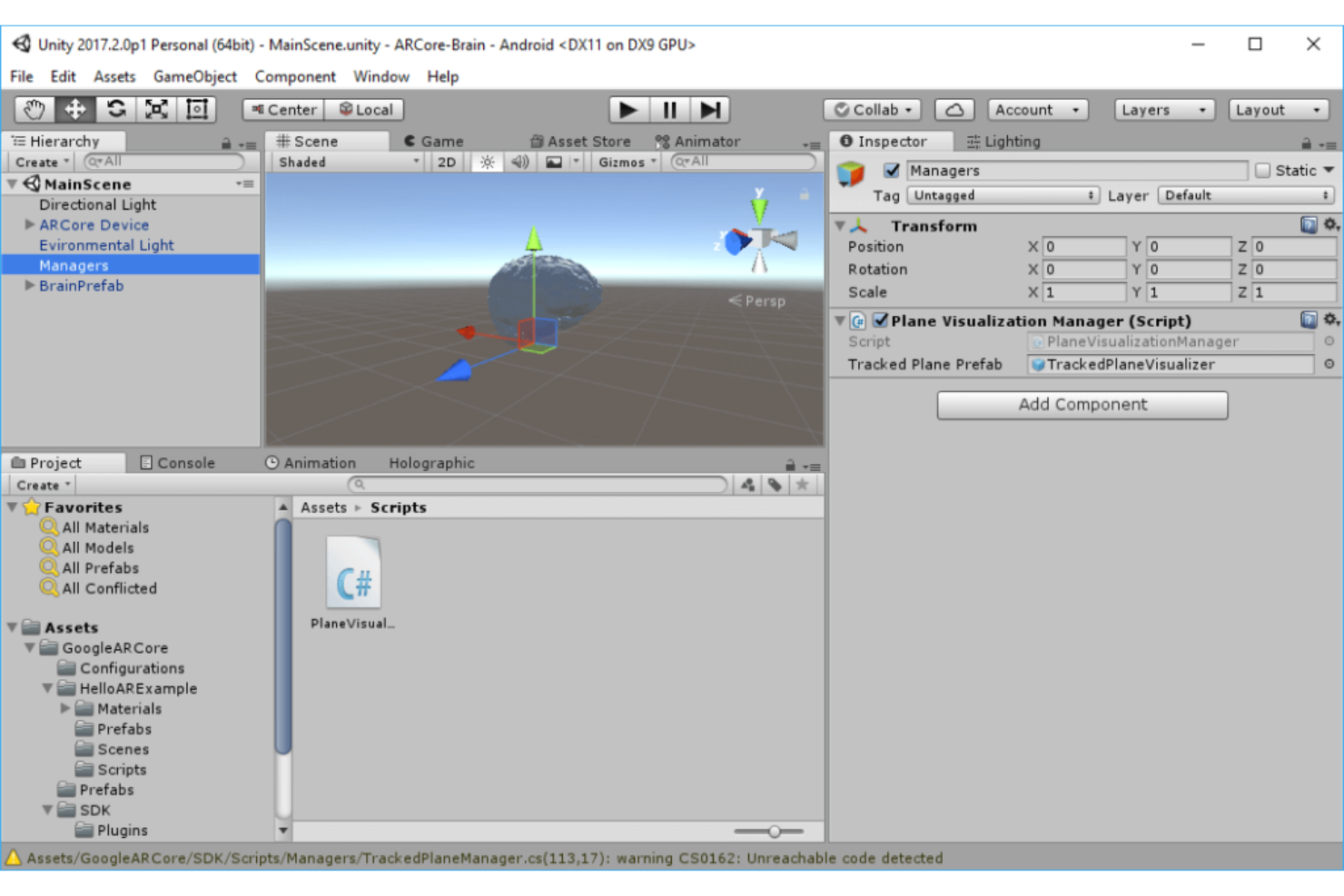 ARCore screenshot - 10 beste softwaretools voor augmented reality voor 2026