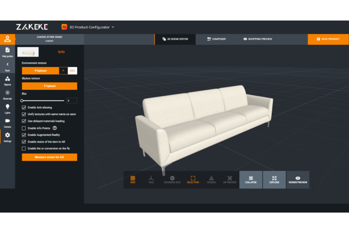 zakeke screenshot - 10 beste softwaretools voor augmented reality voor 2026