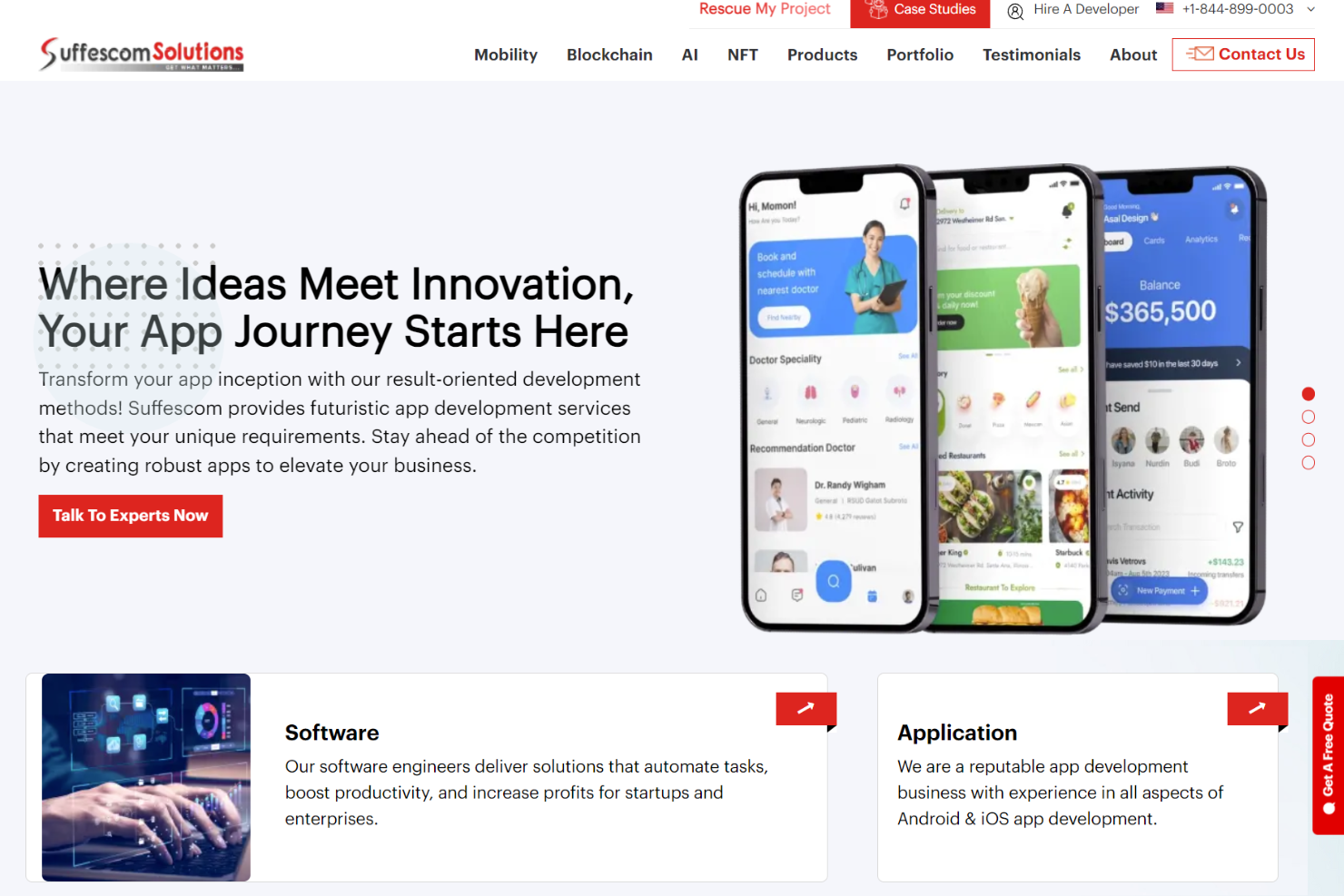 Suffescom Solutions Inc screenshot - 10 Beste Amerikaanse bedrijven voor de ontwikkeling van mobiele apps in 2026