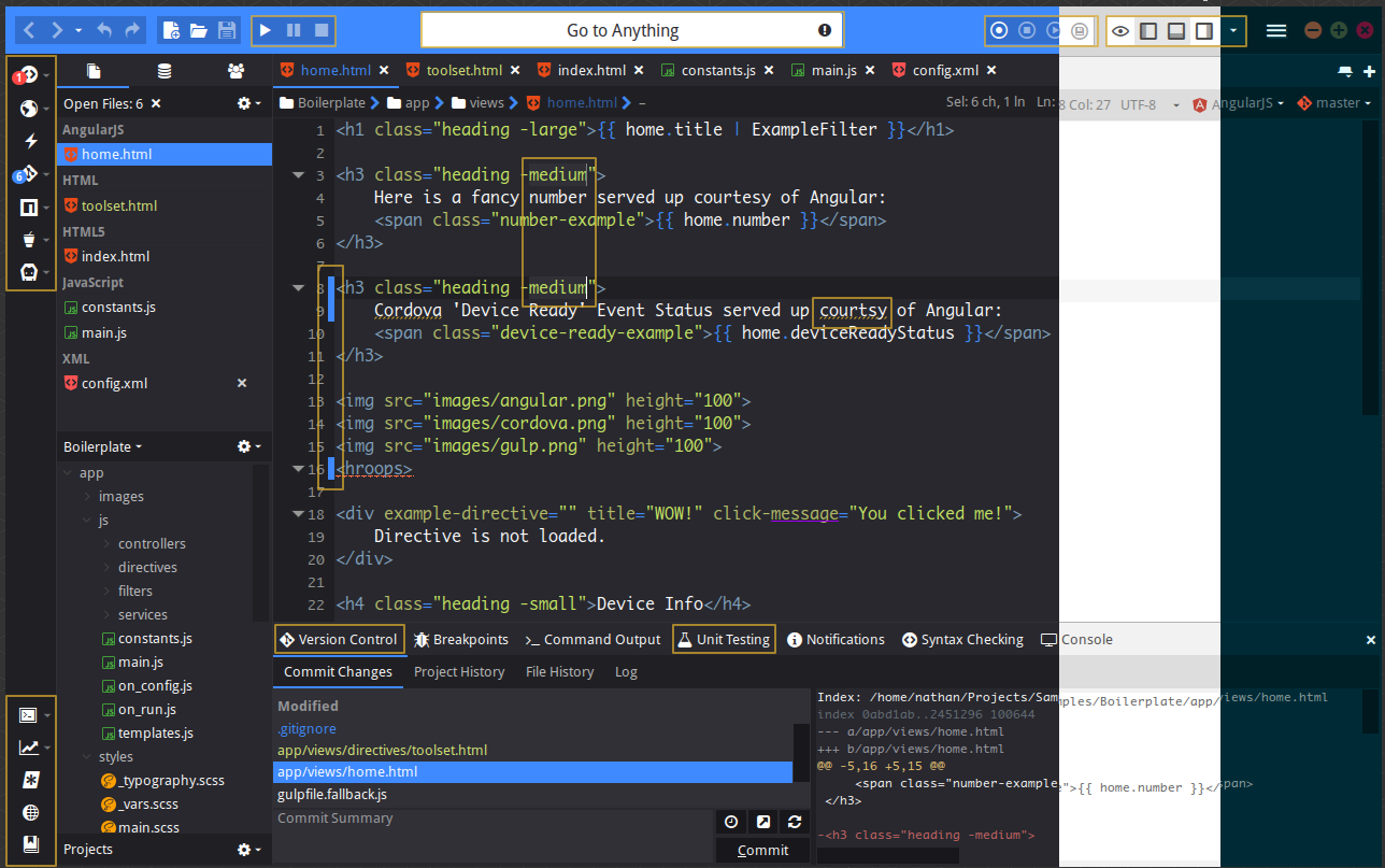 Komodo IDE screenshot - 10 beste Golang-IDE’s beoordeeld in 2026