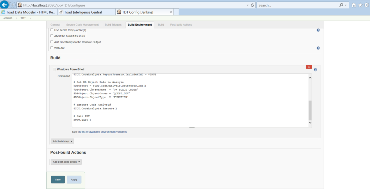 Toad DevOps Toolkit screenshot - 10 beste DevOps-tools voor databases beoordeeld in 2026