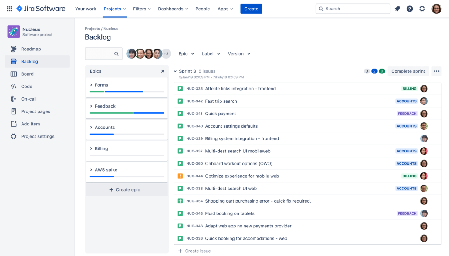 Jira screenshot - 10 beste AWS DevOps-tools beoordeeld in 2026