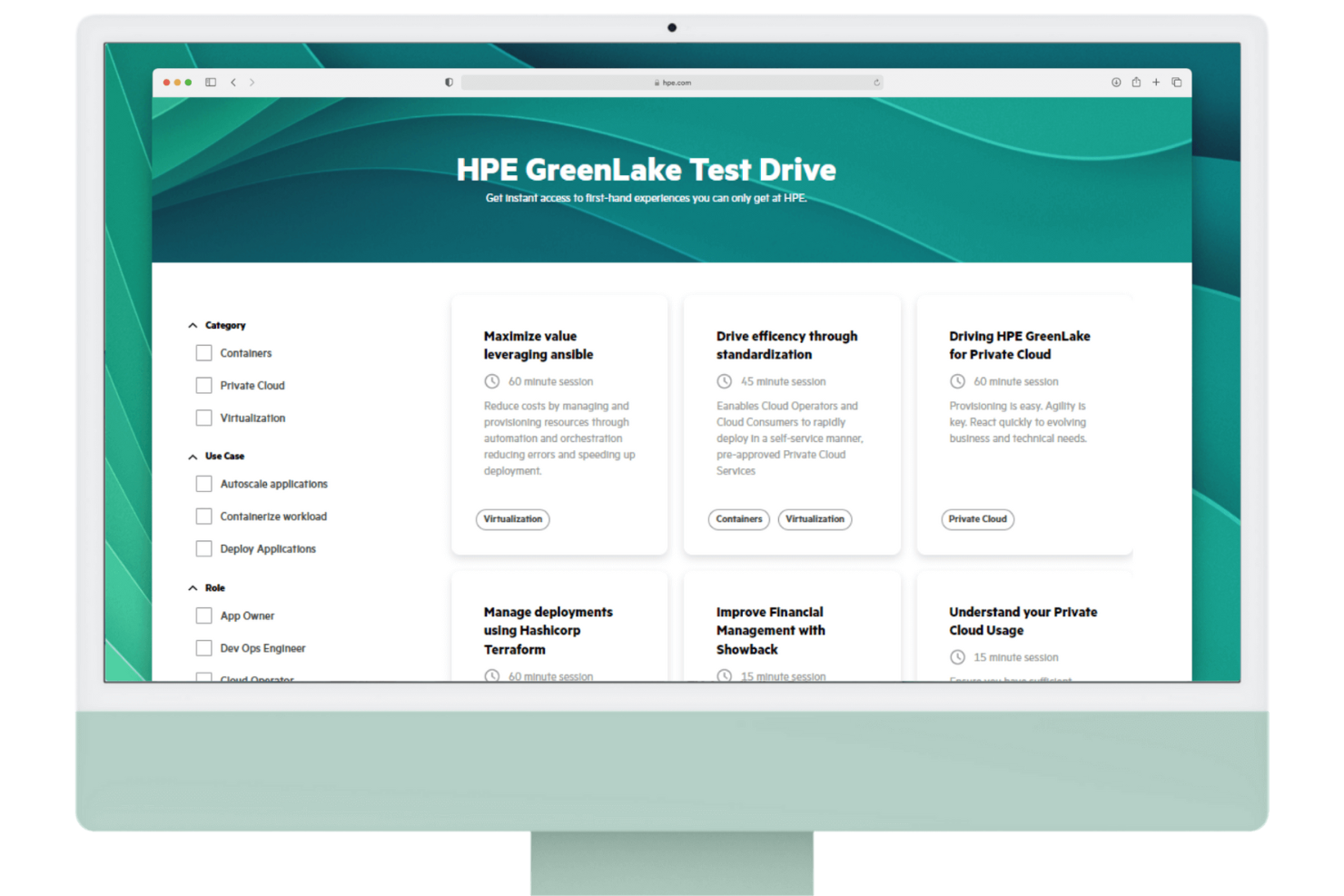 Hewlett Packard Enterprise (HPE) screenshot - 10 Beste privécloud-aanbieders voor veilige bedrijven 2026