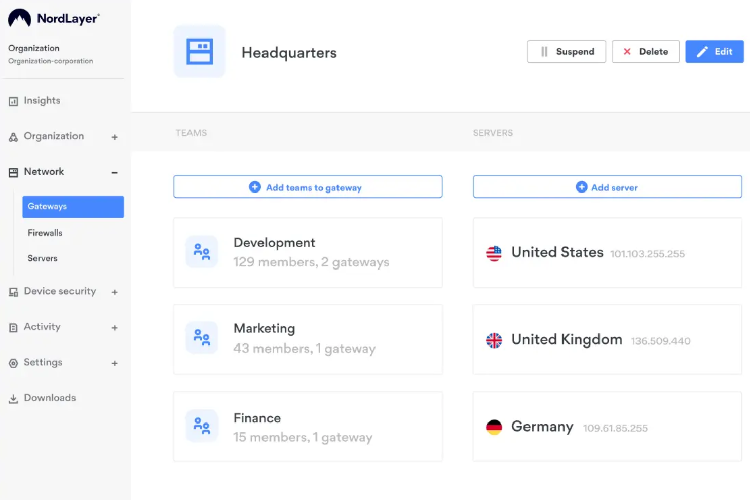 NordLayer screenshot - Gids voor de 10 beste VPN-software van 2026