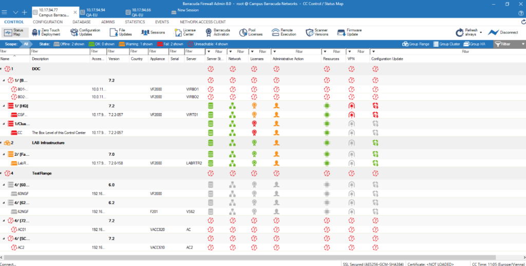Barracuda CloudGen Firewall screenshot - 10 beste leveranciers van WAN-optimalisatie beoordeeld in 2026