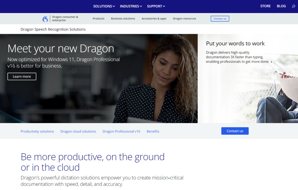Dragon screenshot - De 10 beste spraakherkenningssoftware van 2026 ontdekken