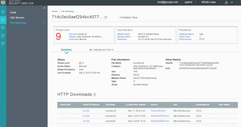 Sky Advanced Threat Prevention screenshot - 10 beste virtuele routers beoordeeld in 2026