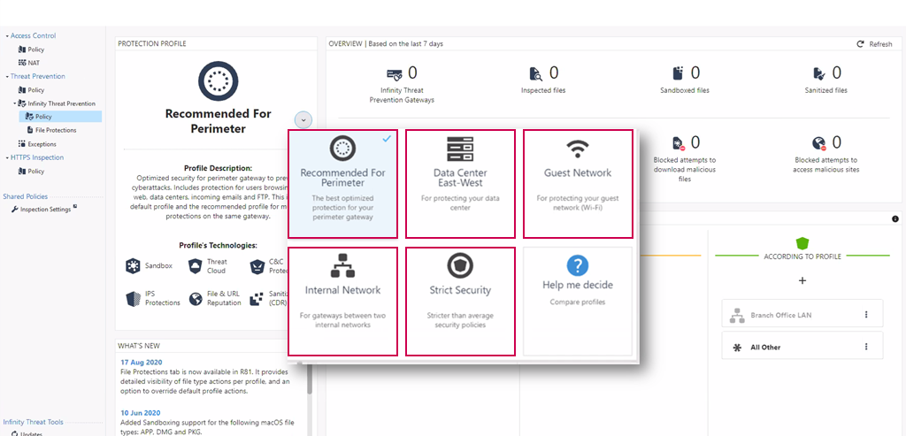 Check Point Next Generation Firewalls (NGFWs) screenshot - 10 beste software voor geïntegreerd dreigingsbeheer in 2026