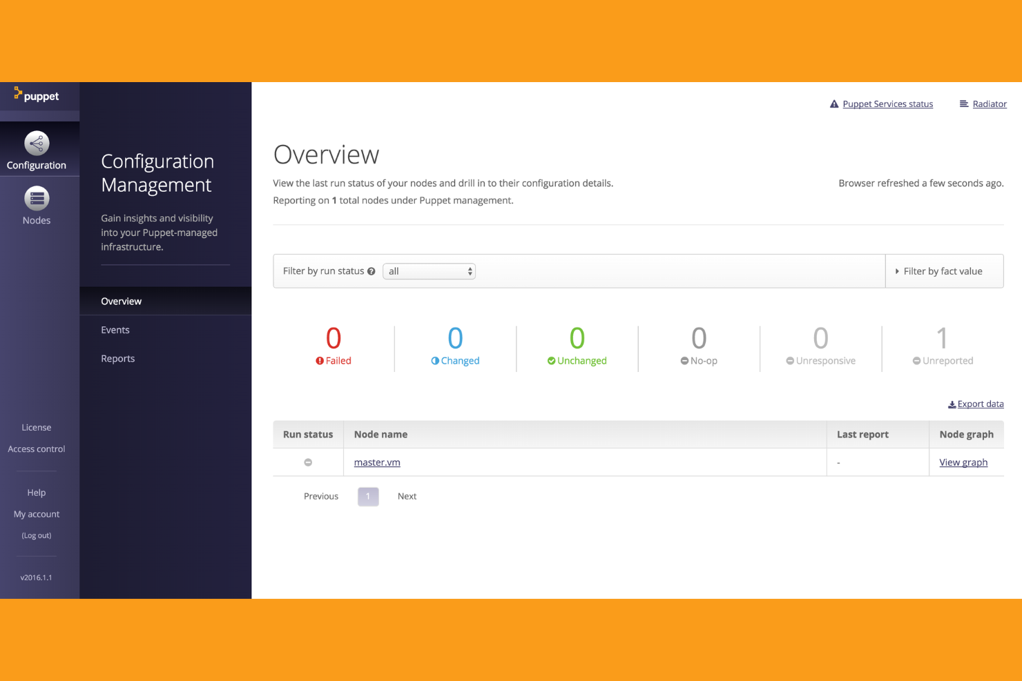 Puppet screenshot - 10 beste configuratiebeheertools in DevOps beoordeeld in 2026