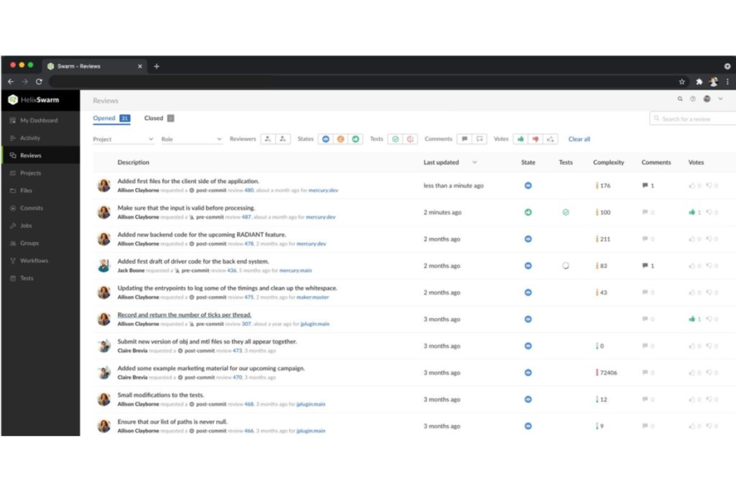 Perforce Helix Core screenshot - 10 beste software voor broncodebeheer beoordeeld in 2026