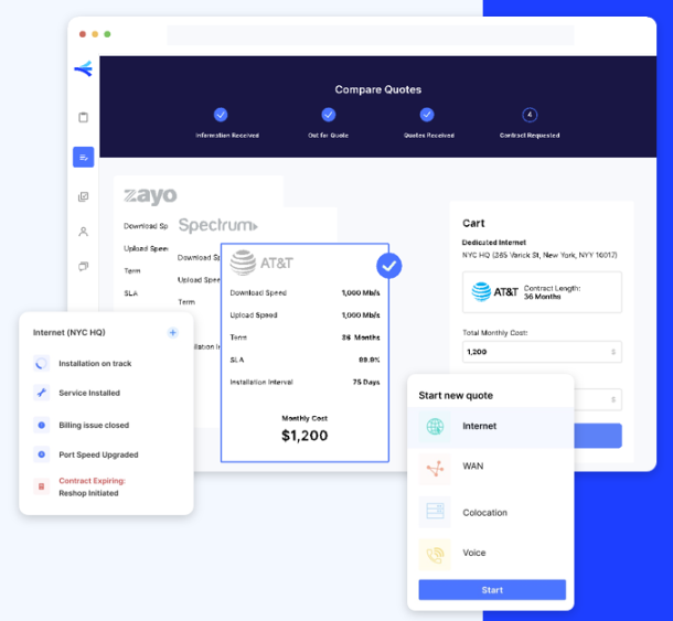 Lightyear screenshot - Navigeren door de 10 beste softwareoplossingen voor telecomkostenbeheer