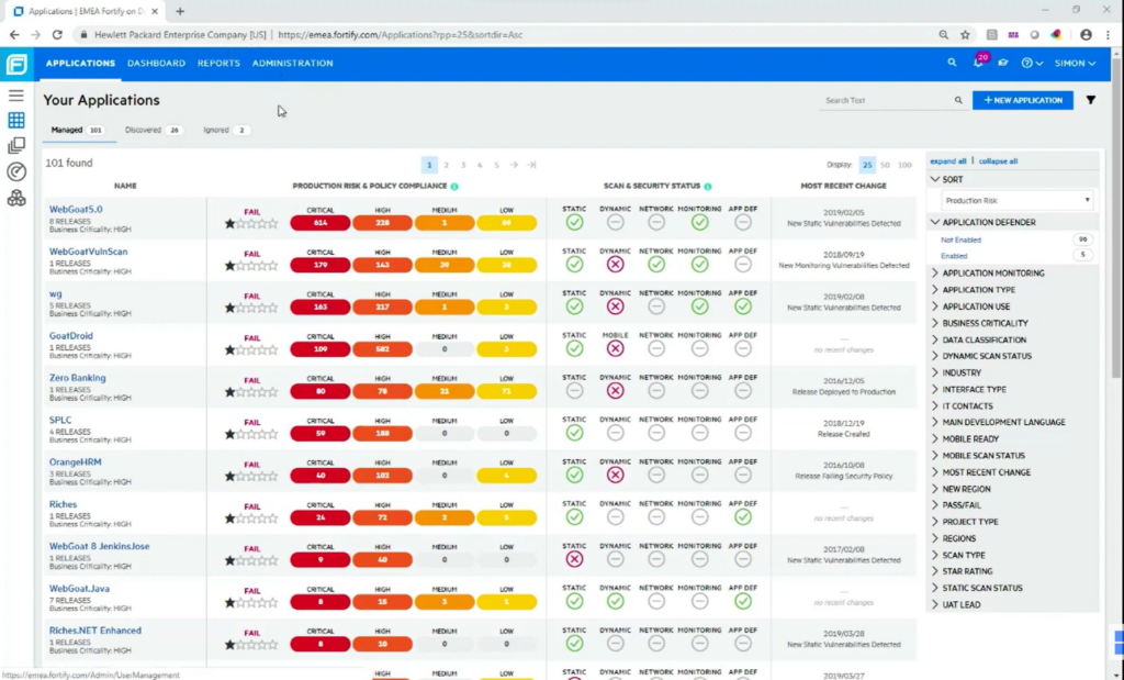 Fortify on Demand screenshot - De 10 beste tools voor statische codeanalyse voor Java van 2026