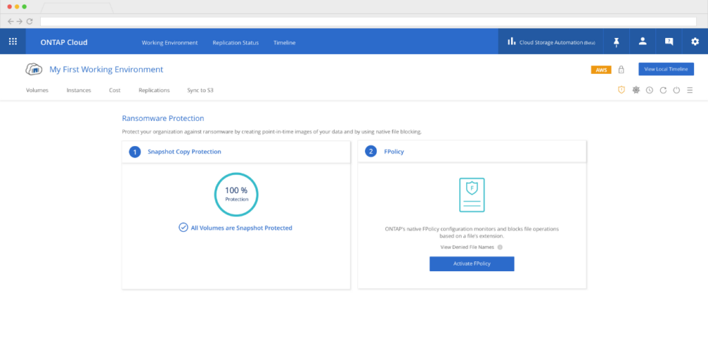 ONTAP Data Management Software screenshot - 10 beste software voor opslagbeheer voor IT-teams in 2026