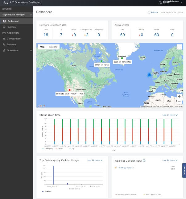 Cisco IoT screenshot - Navigeren door de 10 beste IoT-platforms van 2026