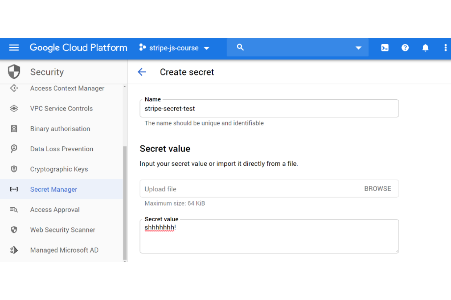 Google Cloud Secret Manager screenshot - De 10 beste tools voor geheimenbeheer beoordeeld in 2026