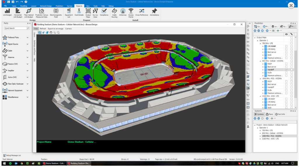 iBwave screenshot - De 10 beste software voor netwerkontwerp van 2026