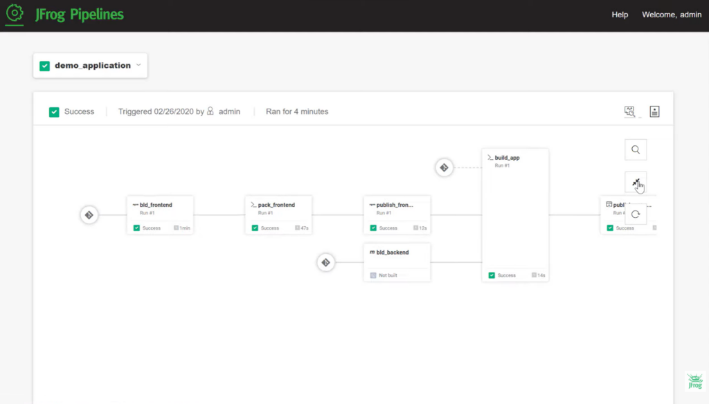 JFrog Pipelines screenshot - De 10 beste tools voor releaseorkestratie voor 2026 onthuld