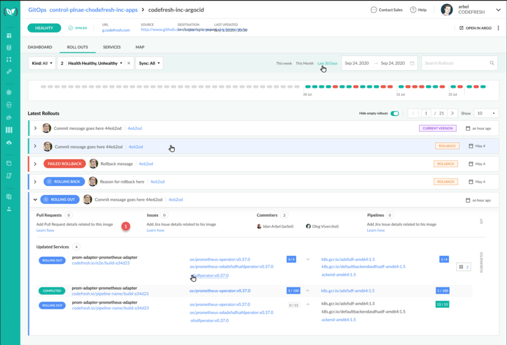 Codefresh screenshot - De 10 beste tools voor releaseorkestratie voor 2026 onthuld