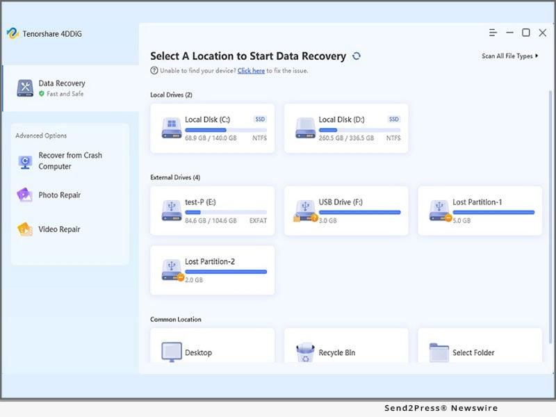 Tenorshare screenshot - Top 10 software voor gegevensherstel uitgelegd