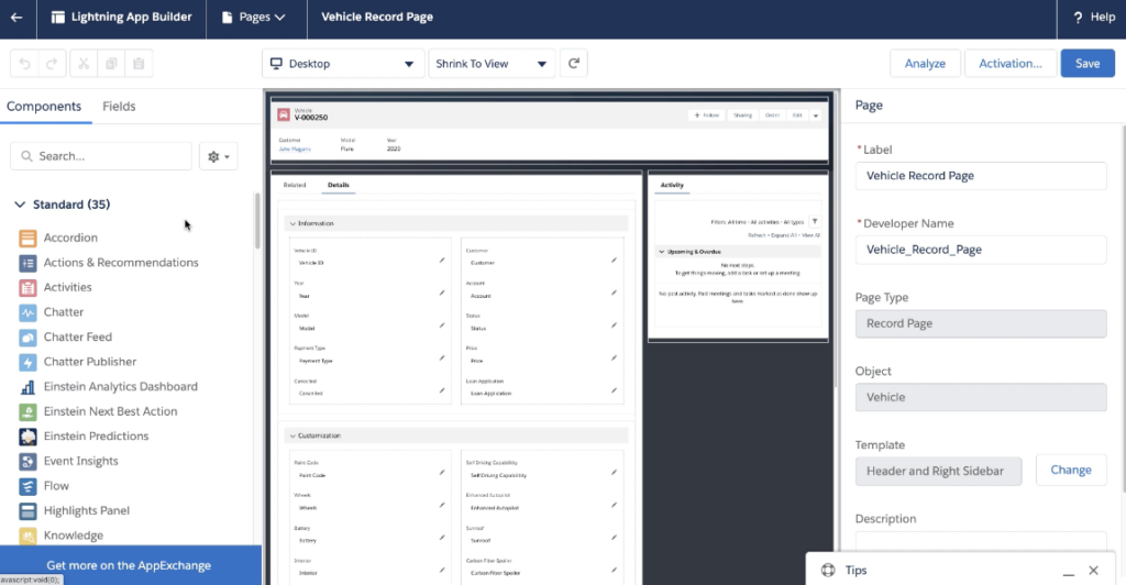 Salesforce Financial Services Cloud screenshot - 10 beste low-code-ontwikkelplatforms in 2026