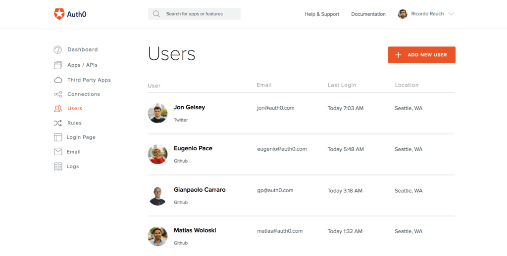 Auth0 screenshot - 10 beste tools voor beheer van geprivilegieerde toegang in 2026