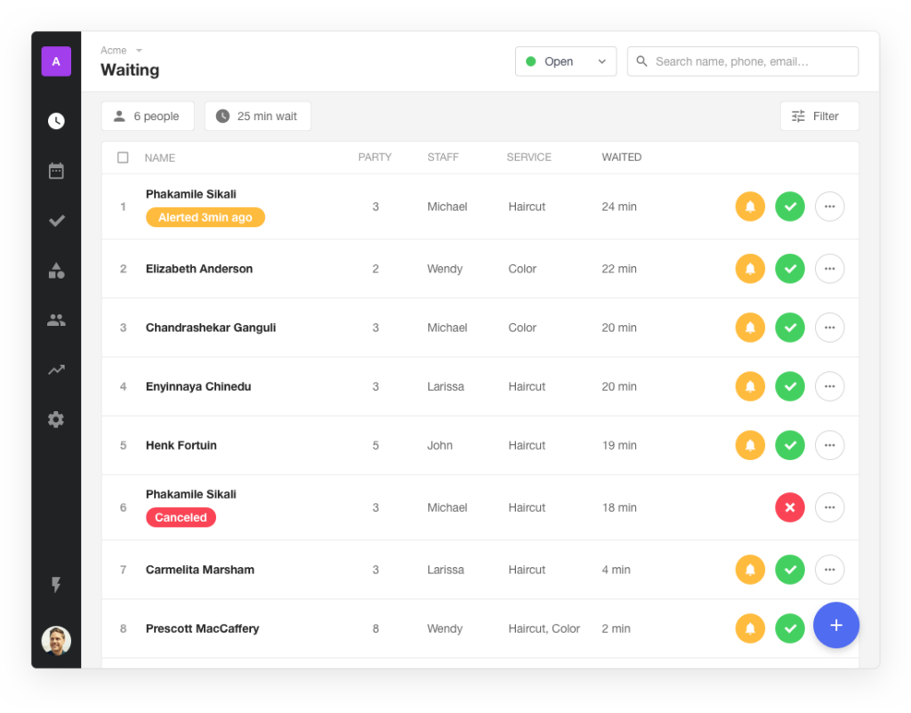 Waitwhile screenshot - Klaar voor de toekomst: 10 beste wachtrijbeheersystemen van 2027