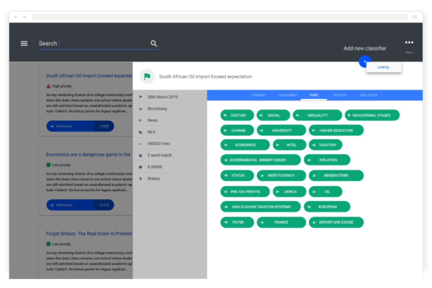 TextRazor screenshot - De 10 beste softwareoplossingen voor natuurlijke-taalgeneratie van 2026