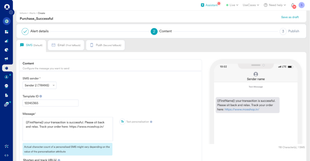 MoEngage screenshot - 10 Handleidingen voor de beste software voor mobiele analyse van 2026