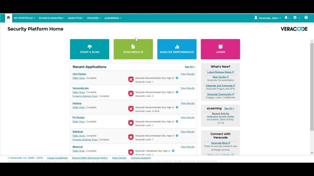 Veracode screenshot - De code kraken: de 10 beste IAST-hulpmiddelen van 2026