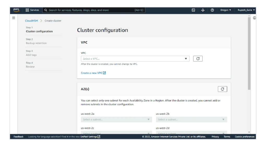 AWS CloudHSM screenshot - De 25 beste HSM-leveranciers onthuld: een gids voor CTO’s