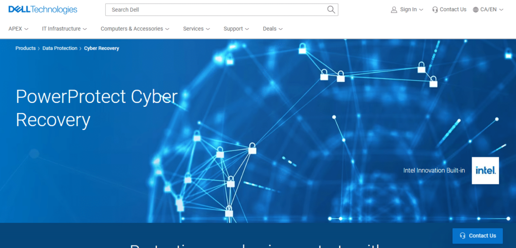 Dell PowerProtect Cyber Recovery screenshot - 10 beste software voor noodherstel: maak uw gegevens kogelvrij