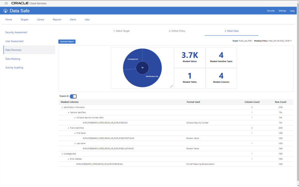 Oracle screenshot - 10 beste software voor databasebeveiliging beoordeeld in 2026