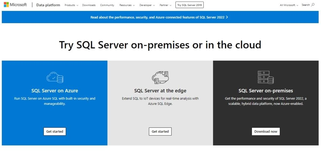 Microsoft SQL Server screenshot - 10 beste software voor gegevensmaskering beoordeeld in 2026