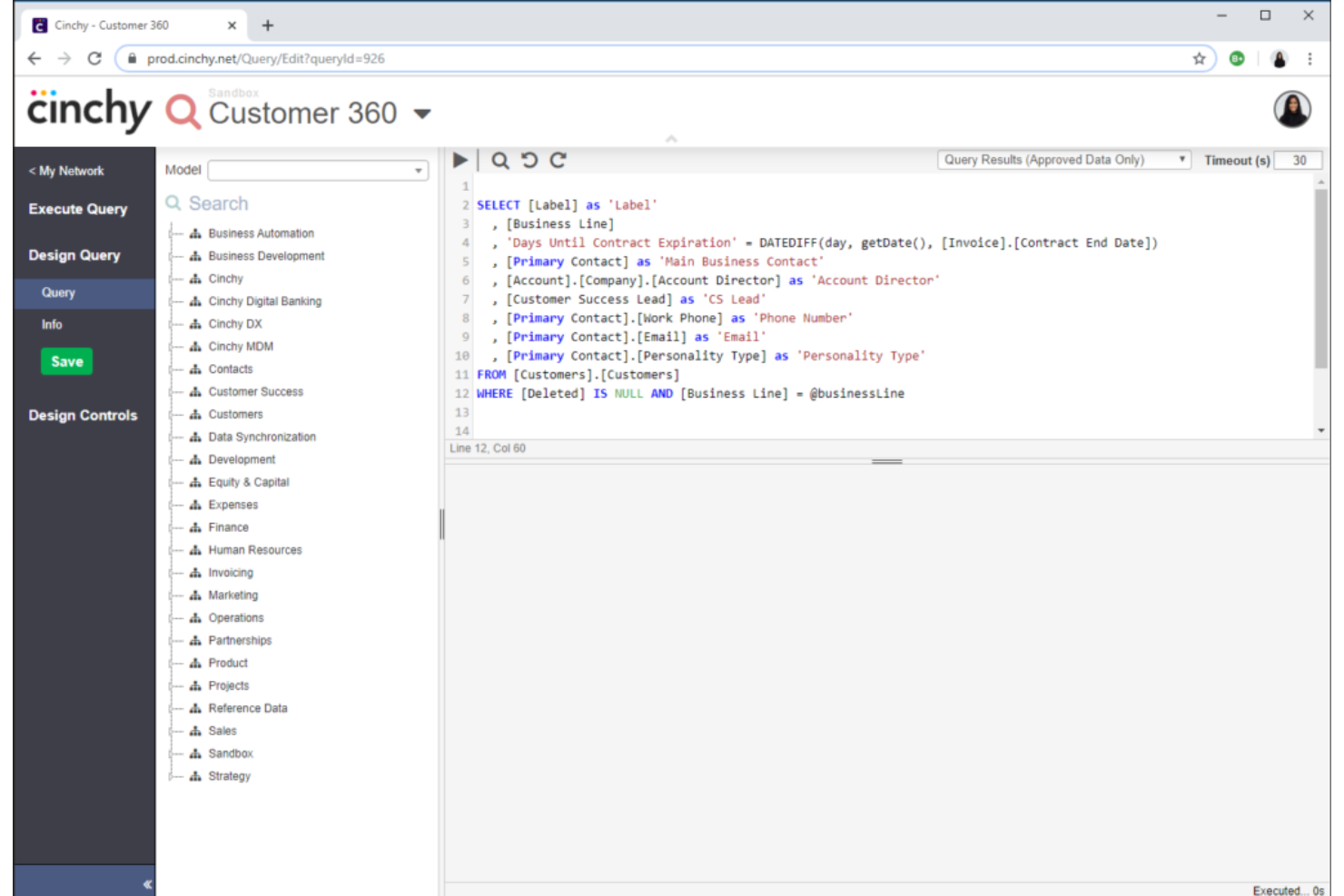 Cinchy screenshot - 10 beste datafabricsoftware van 2026