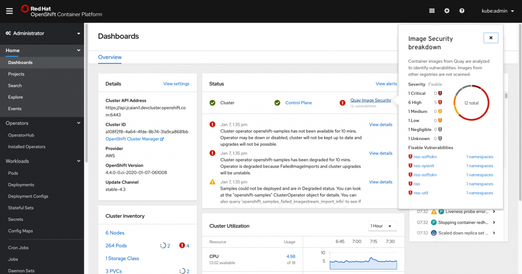 Red Hat Quay screenshot - 10 beste containerbeveiligingsoplossingen die je moet kennen