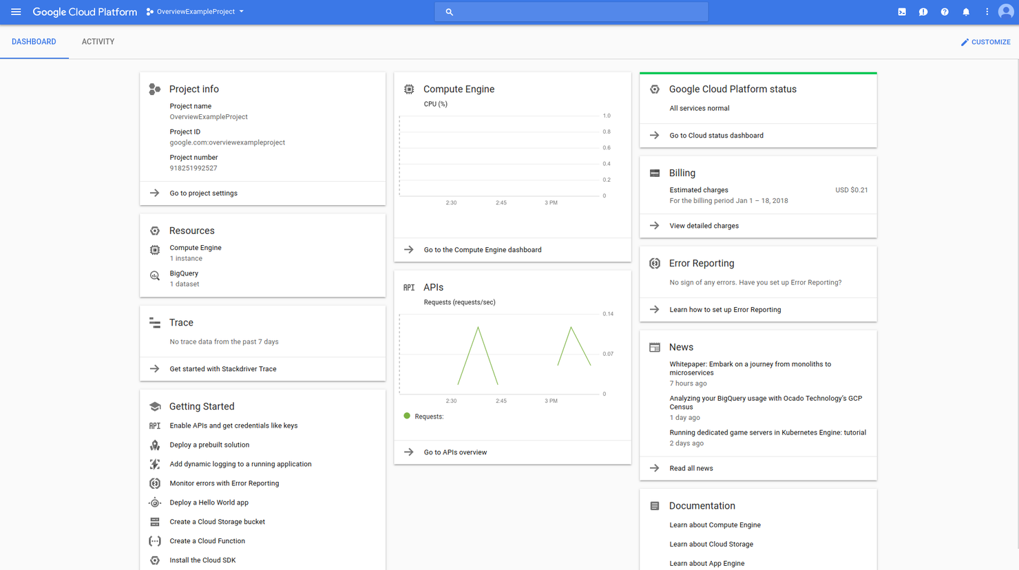 Google Cloud Platform (GCP) App Engine screenshot - De 10 beste cloudplatforms als dienst van 2026