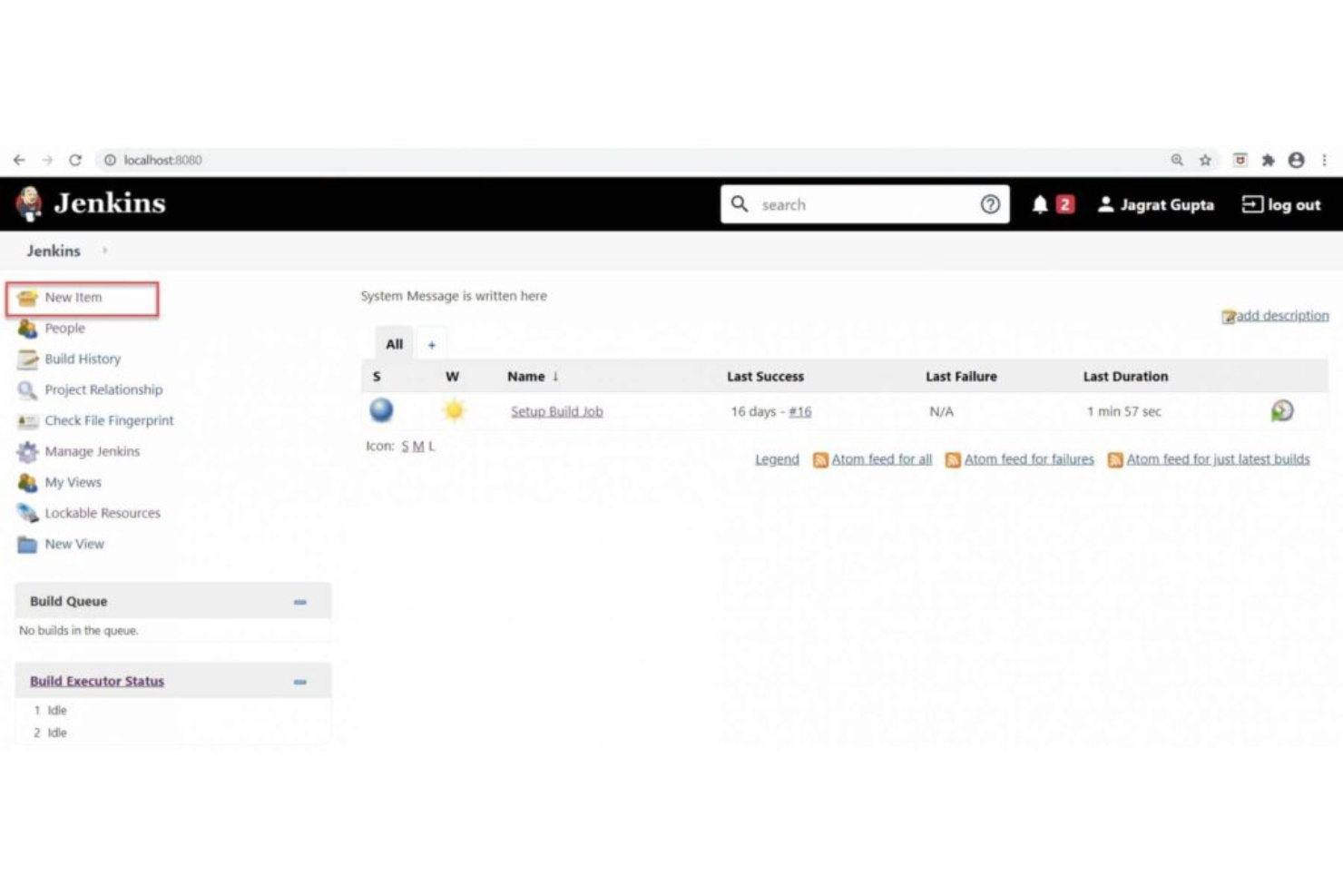 Jenkins screenshot - De 10 beste softwareprogramma’s voor buildautomatisering beoordeeld in 2026