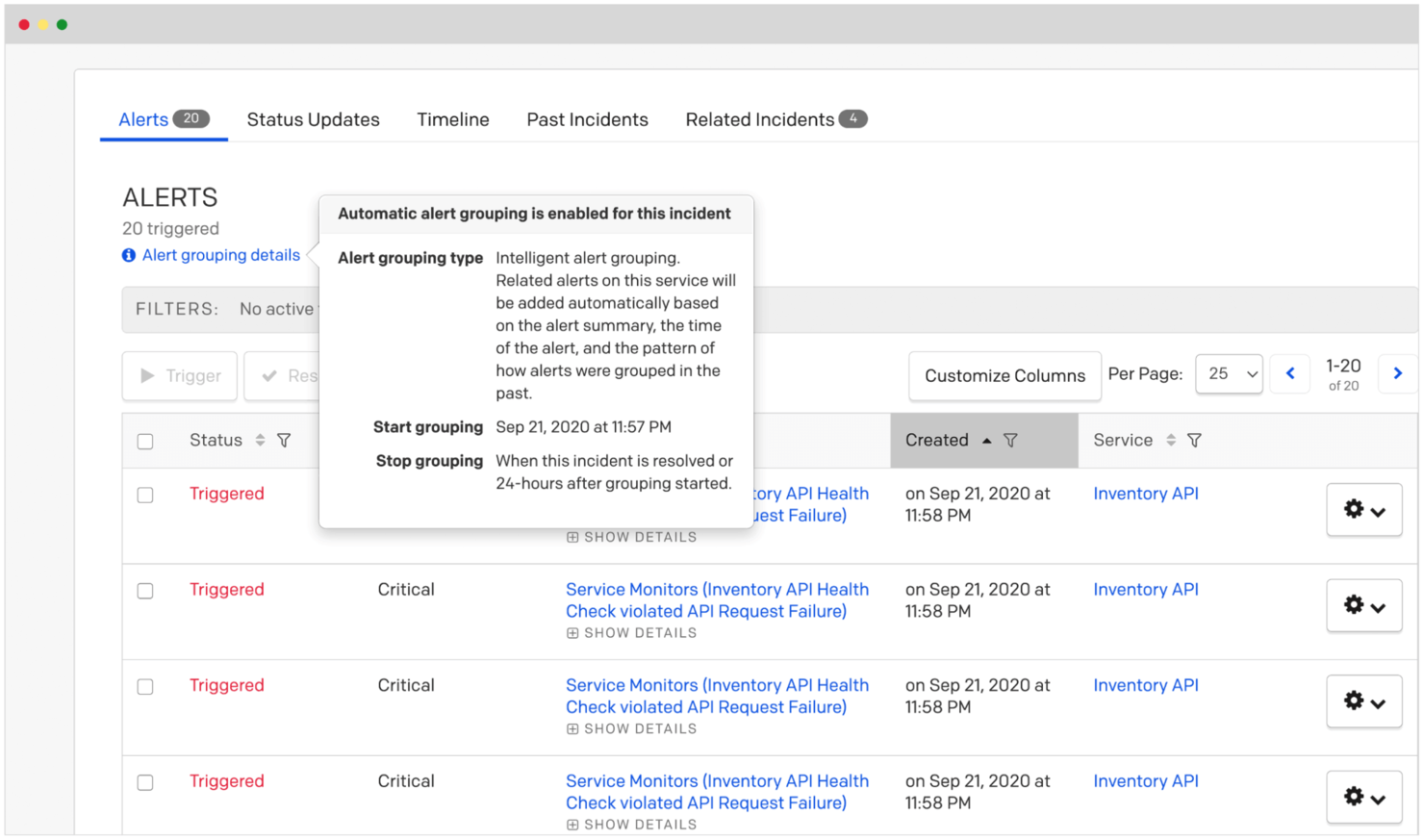 PagerDuty screenshot - 10 Beste AIOps-platforms van 2026
