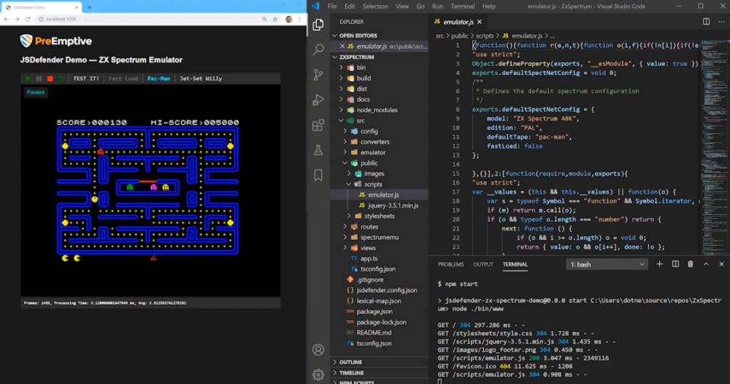 JSDefender App Protection for JavaScript screenshot - 10 beste beveiligingssoftware voor applicaties in 2026