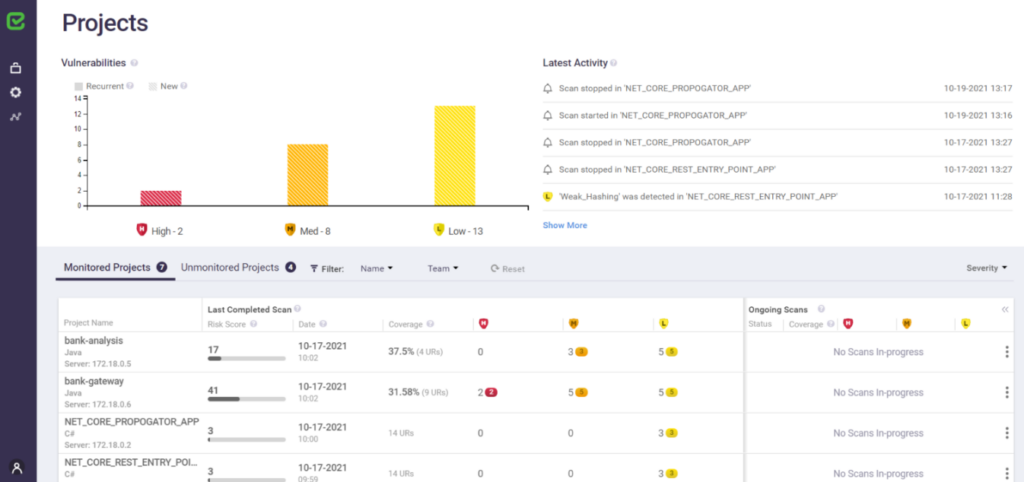 Checkmarx screenshot - 10 beste API-beveiligingstools: complete gids 2026