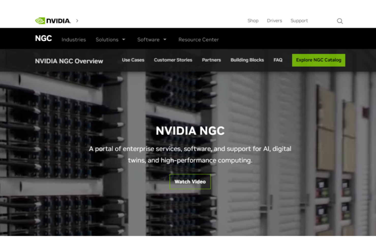 NVIDIA GPU Cloud (NGC) screenshot - AI van topniveau: de 10 beste softwareprogramma’s voor diep leren van 2026