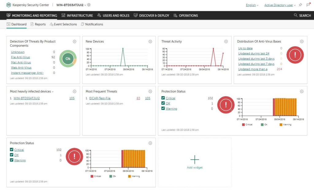 Kaspersky screenshot - 10 beste anti-malwaresoftware voor cyberbeveiliging in 2026