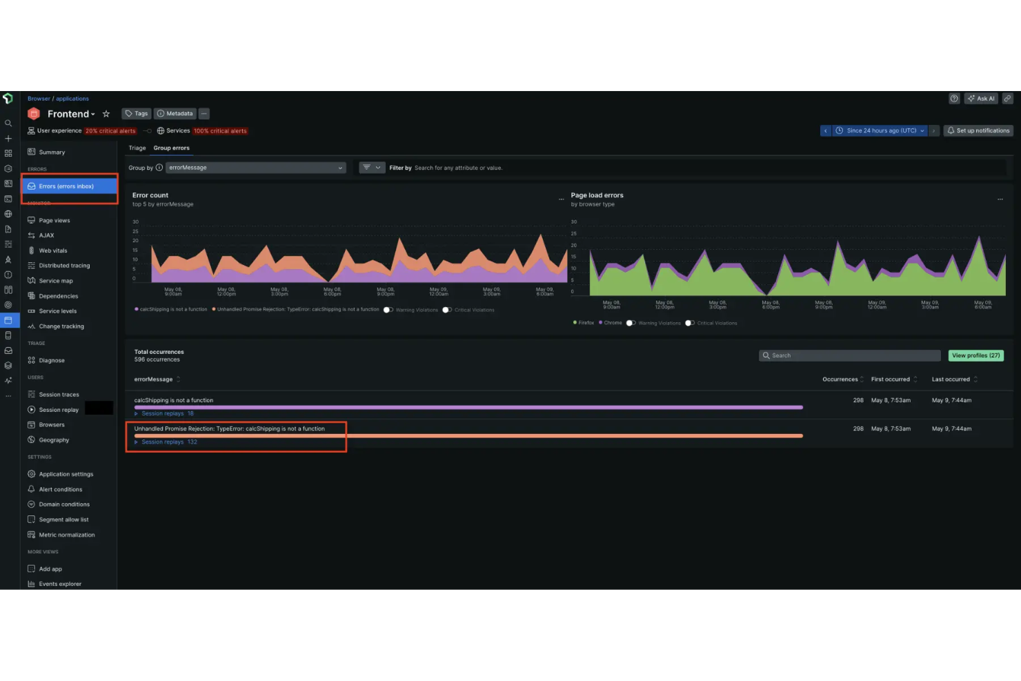 New Relic screenshot - 10 Beste hulpprogramma’s voor foutopsporing beoordeeld in 2026