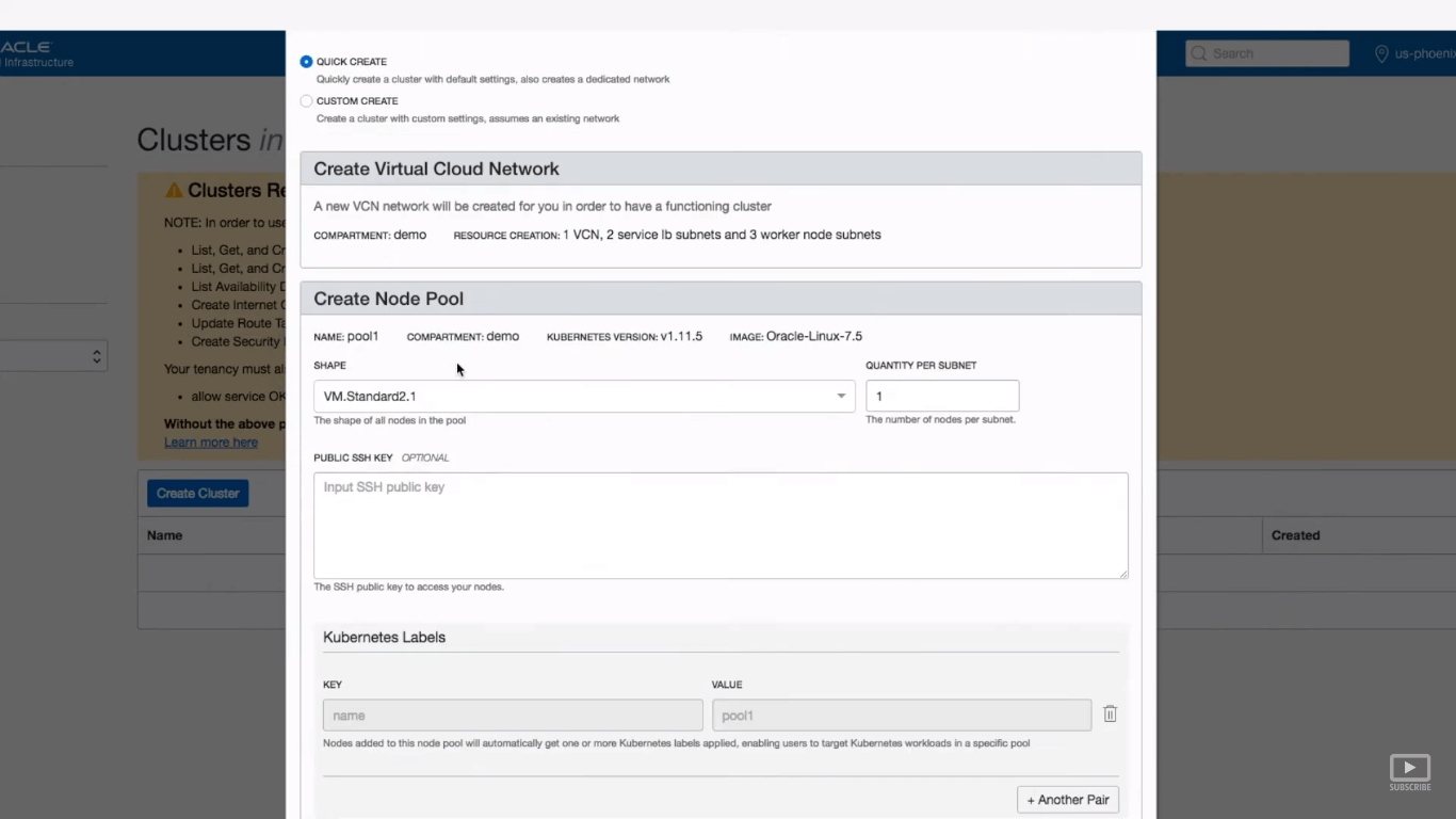 Oracle Container Engine for Kubernetes screenshot - 10 beste containerisatiesoftware beoordeeld in 2026