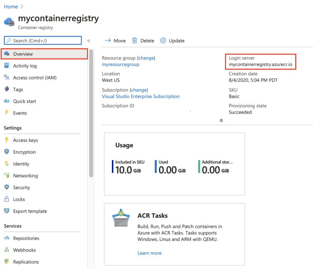 Azure Container Registry screenshot - 10 beste Docker-alternatieven beoordeeld in 2026