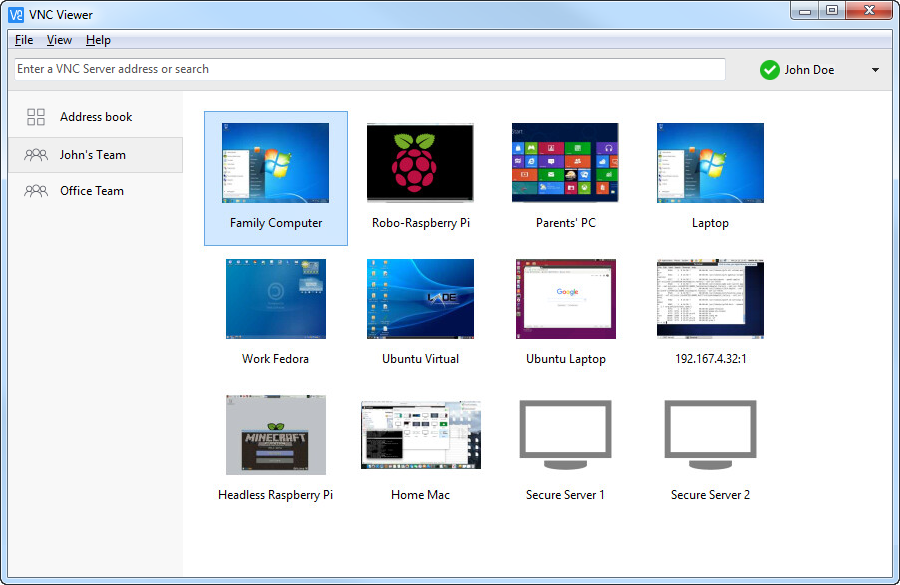 RealVNC screenshot - 10 Beste ConnectWise ScreenConnect-alternatieven voor 2026
