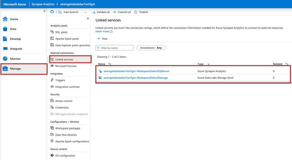 Azure Synapse Analytics screenshot - 10 beste alternatieve tools voor Databricks voor datateams in 2026